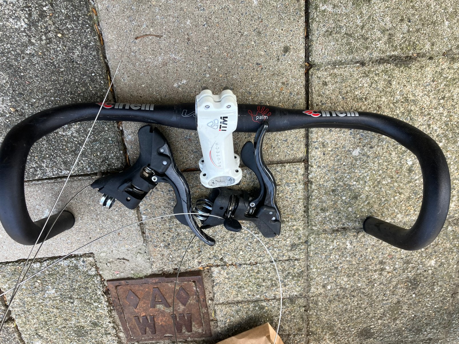Cinelli Palm avec Campagnolo, Vélos & Vélomoteurs, Vélos Pièces, Enlèvement, Utilisé, Racefiets, Guidon