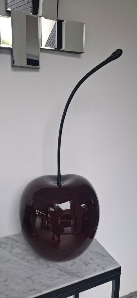 Grote, rode decoratieve kers, Antiek en Kunst, Ophalen