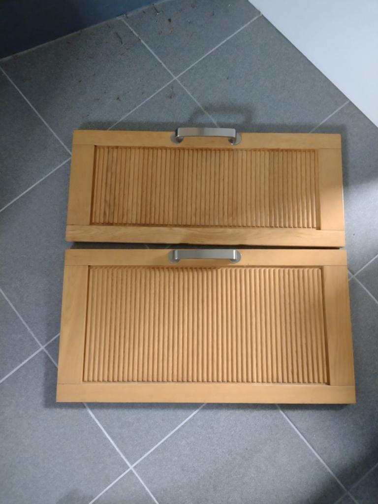 2 ladefronten van Ikea faktum keuken 60x57cm ulriksdal eik, Huis en Inrichting, Ophalen