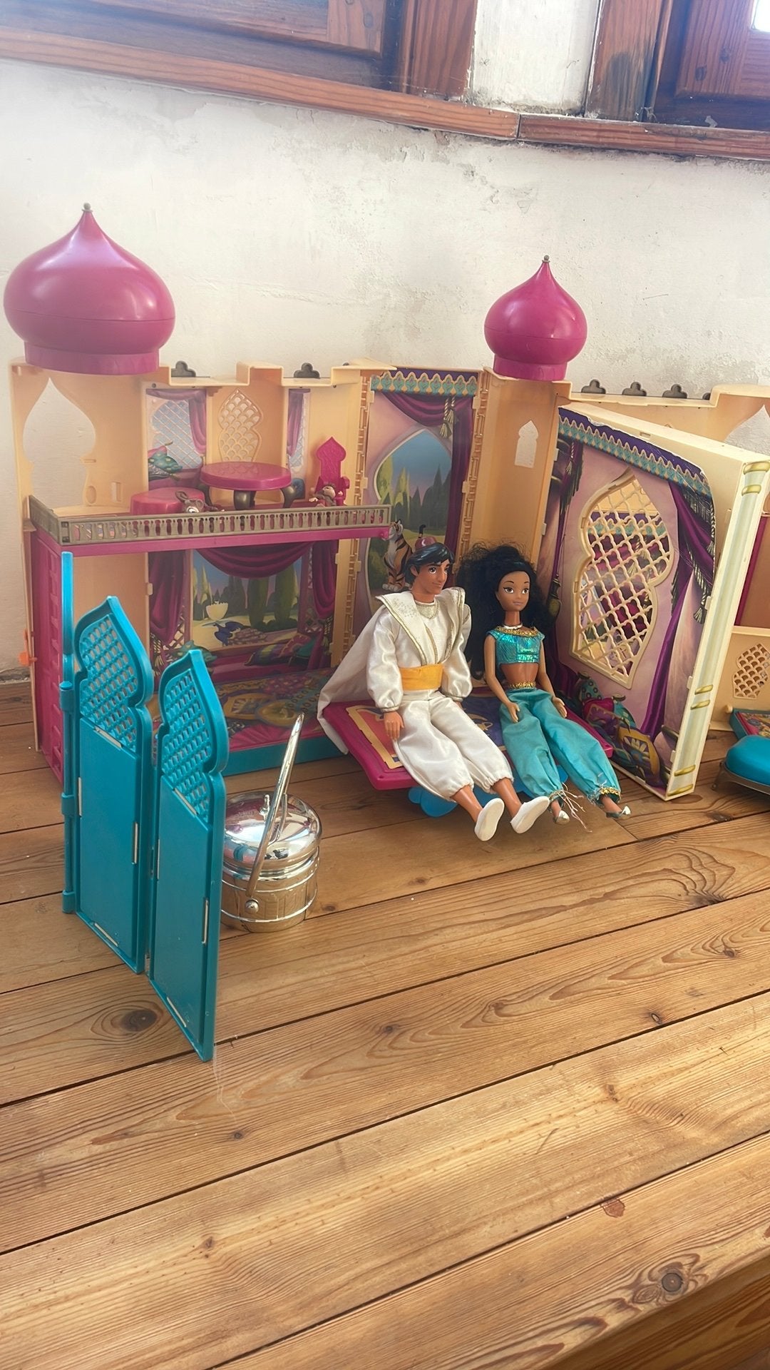 Disney Aladin set, Kinderen en Baby's, Ophalen, Gebruikt, Poppenhuis