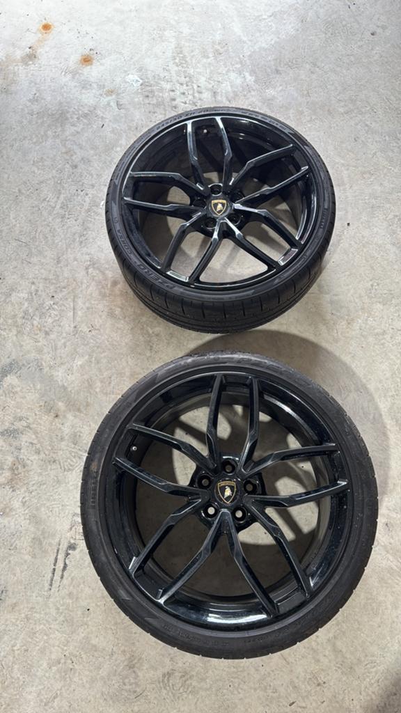 Lamborghini Huracan oem velgen zwart 20 inch, Auto-onderdelen, Banden en Velgen, Ophalen, 20 inch, Velg(en)