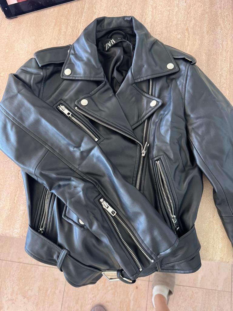 Zara leatherette jacket, Ophalen of Verzenden, Zo goed als nieuw