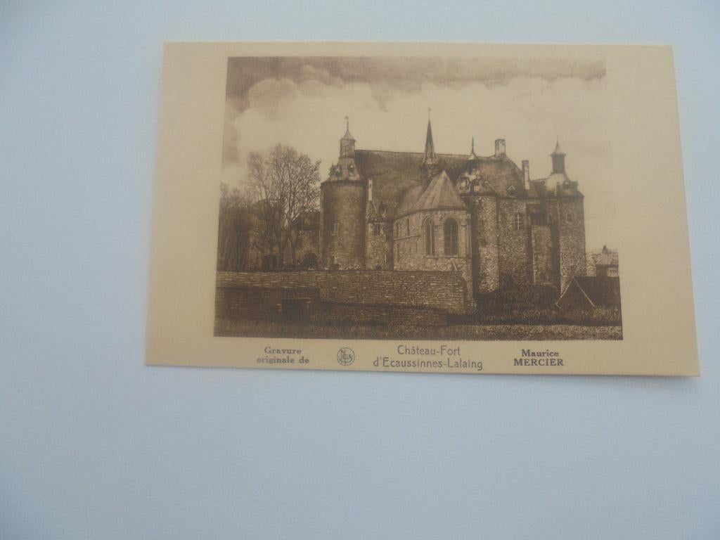 d'ecaussinnes-lalaing -chateau, Envoi, 1920 à 1940, Non affranchie, Hainaut