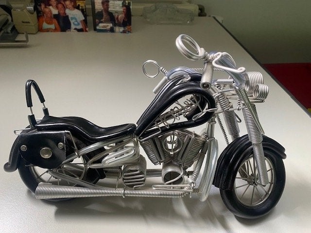Harley Davidson handgemaakt (H22cm--Br35cm), Ophalen of Verzenden
