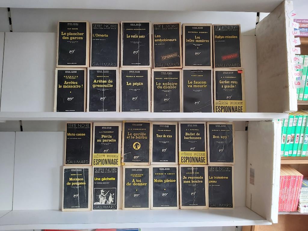 24 romans, zwarte serie, detective, Gelezen, België, Ophalen of Verzenden, Divers auteurs