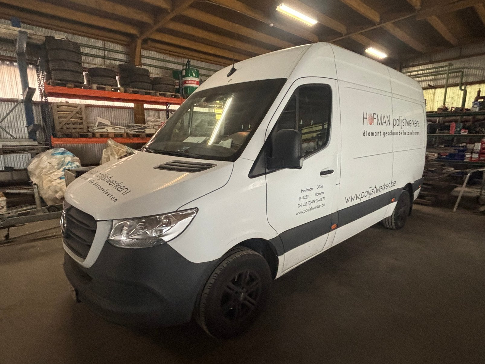 Mercedes Sprinter, 4 deurs, 4 cilinders, 2000 kg, Wit