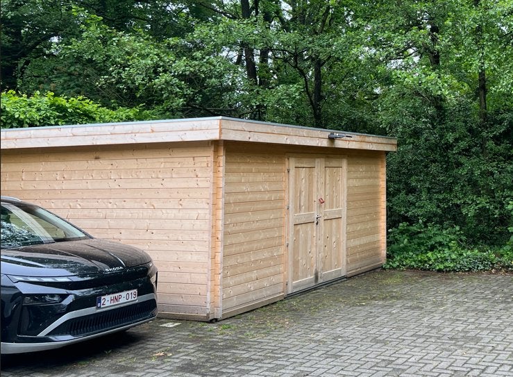 tuinhuis blokhut, Tuin en Terras, Ophalen, Blokhut, Zo goed als nieuw, Zonder ramen
