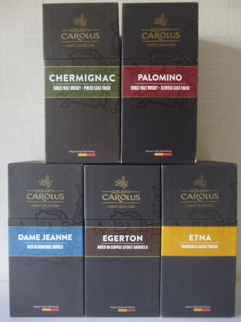 Gouden Carolus Whisky Finest Selection (exclusief) 5 Edities, Ophalen of Verzenden, Nieuw, Vol
