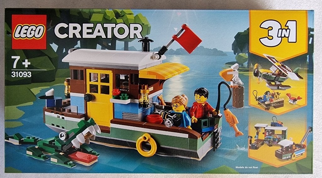 Lego 31093 Creator 3 in 1 woonboot aan de rivier, Lego, Nieuw, Ophalen of Verzenden, Compleet