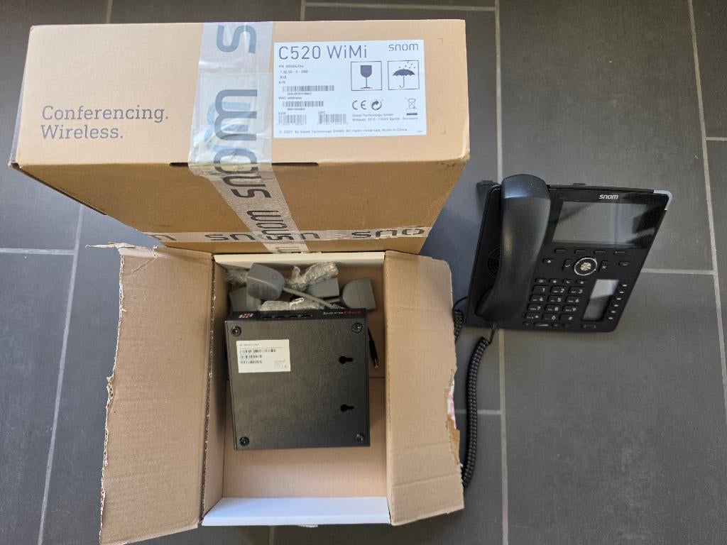 VoIP Bundle – BeroNet Gateway + Snom D785 + Snom C520 WiMi, Ophalen, Zo goed als nieuw, Telefoon