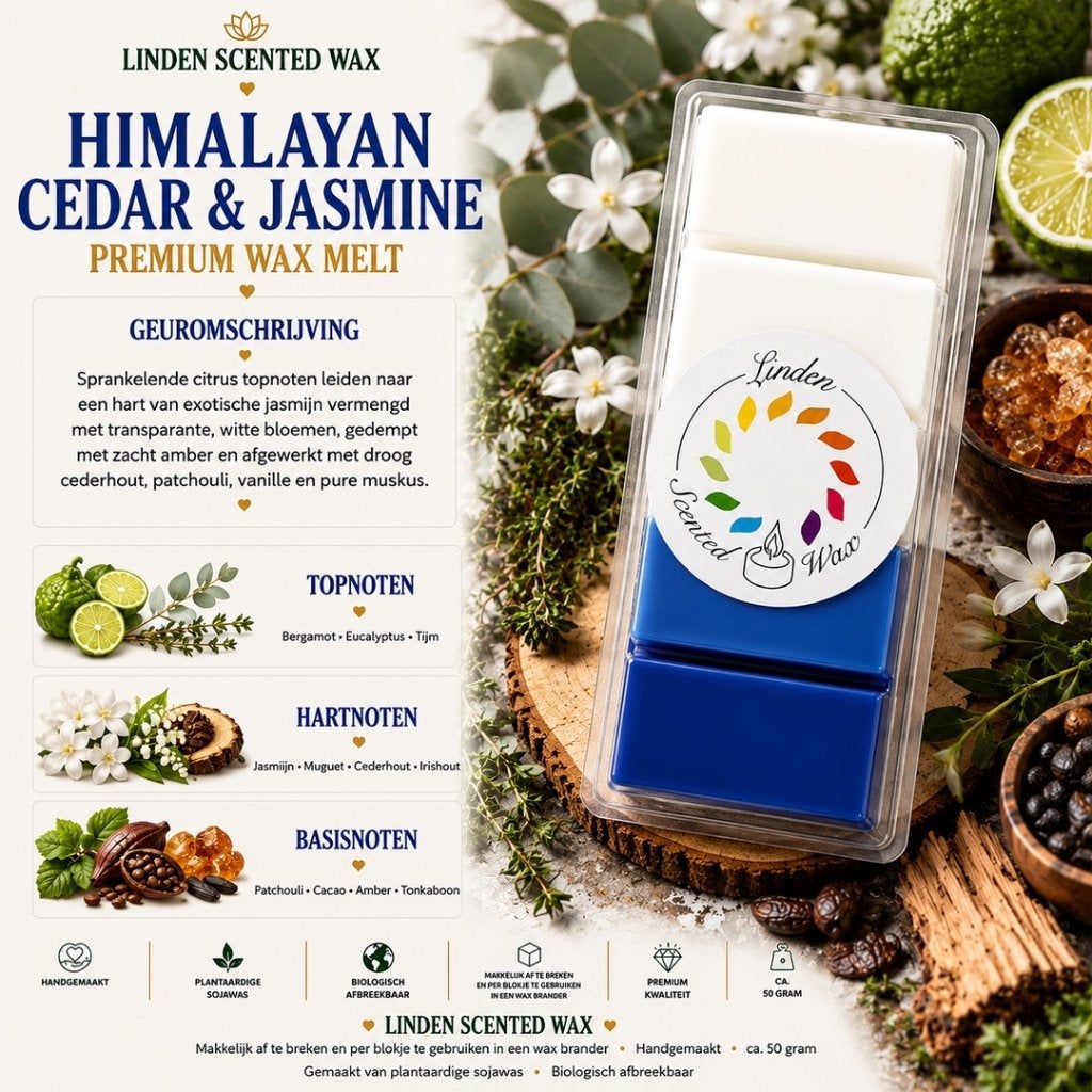 Waxmelts HIMALAYA CEDAR & JASMIN parfumée, Enlèvement ou Envoi, Neuf, Cire, Bougie