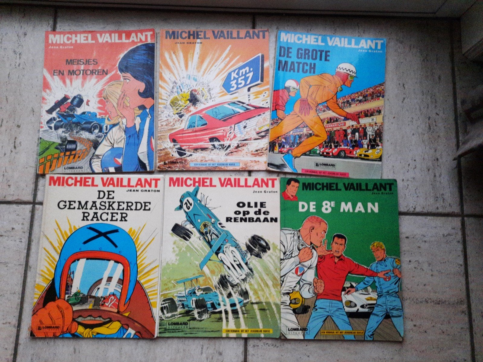 Strip Michel Vaillant, Meerdere stripboeken, Ophalen, Gelezen, Jean Graton