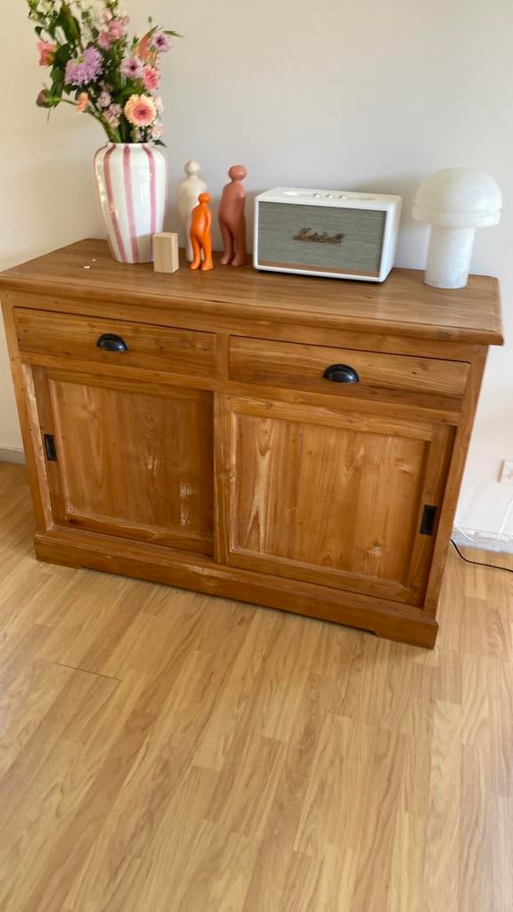 Dressoir teak, Huis en Inrichting, Ophalen, Gebruikt, Teakhout, Landelijk