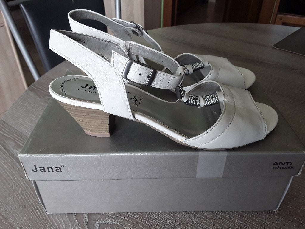 Chaussures ouvertes blanches JANA, Autre, Enlèvement ou Envoi, Comme neuf, Blanc