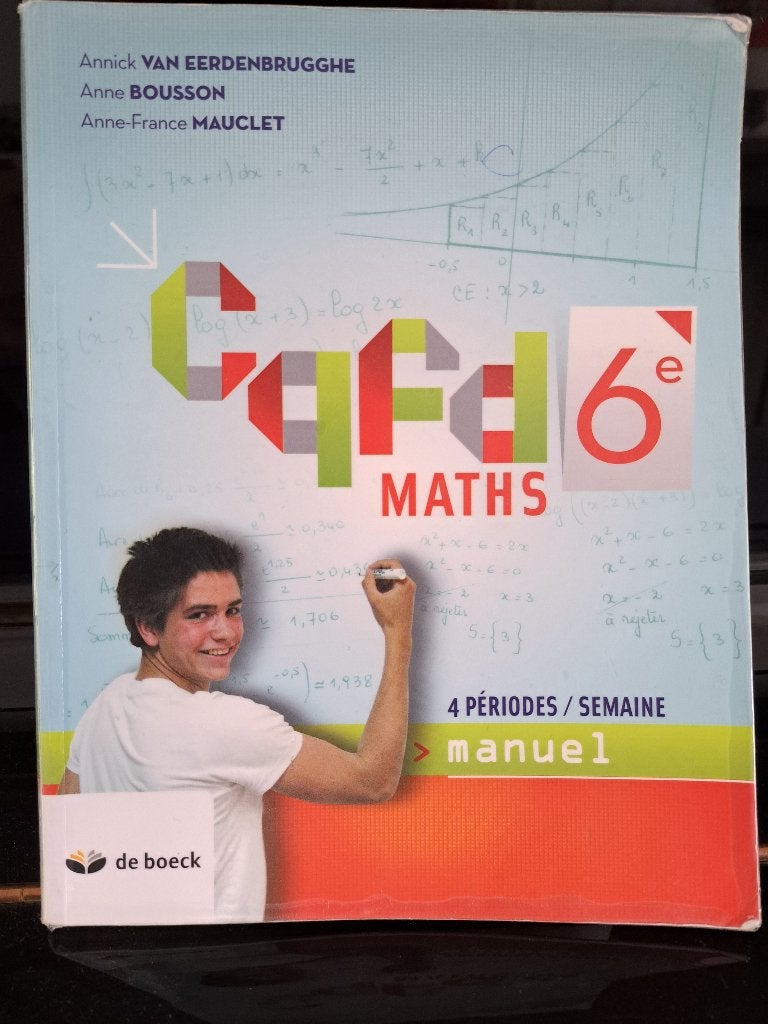 Manuel de mathématiques, Comme neuf, Enlèvement, Secondaire, De boeck