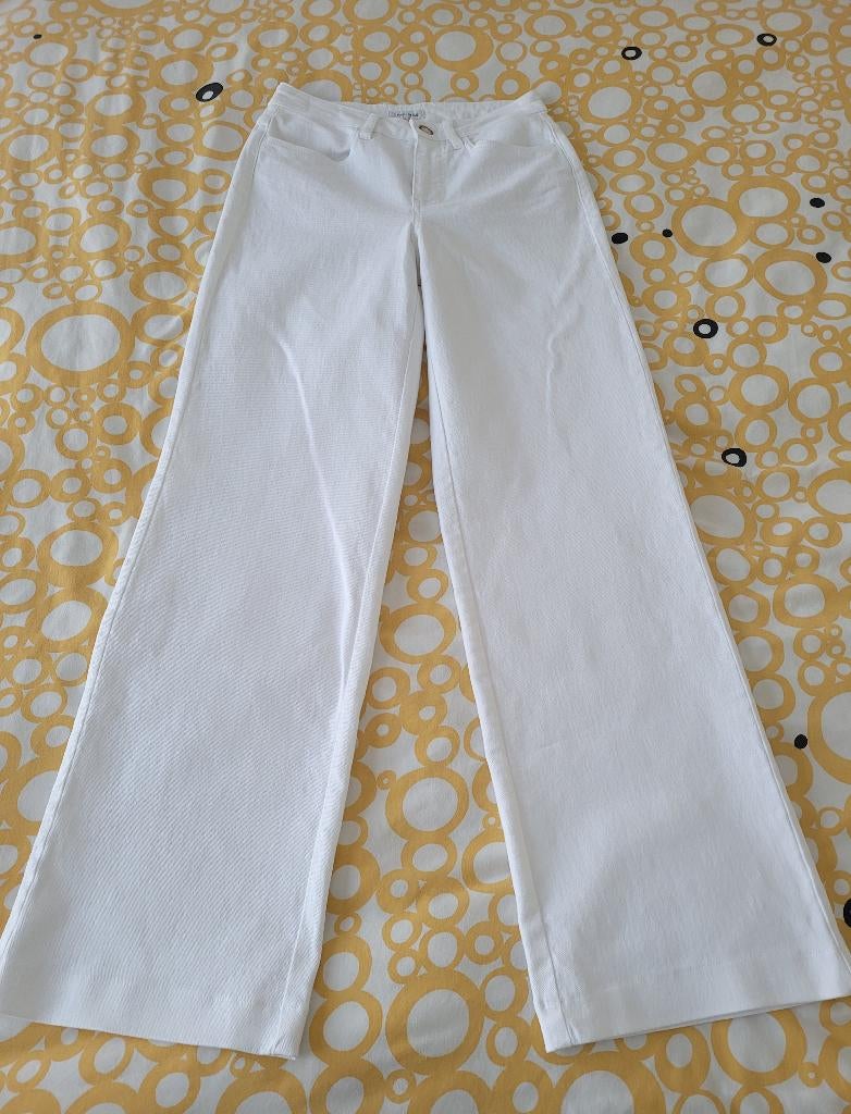 NIEUWE witte broek wide leg Terre Bleue maat 34 wijde broek, Kleding | Dames, Terre Bleue, Wit, Nieuw, Ophalen of Verzenden