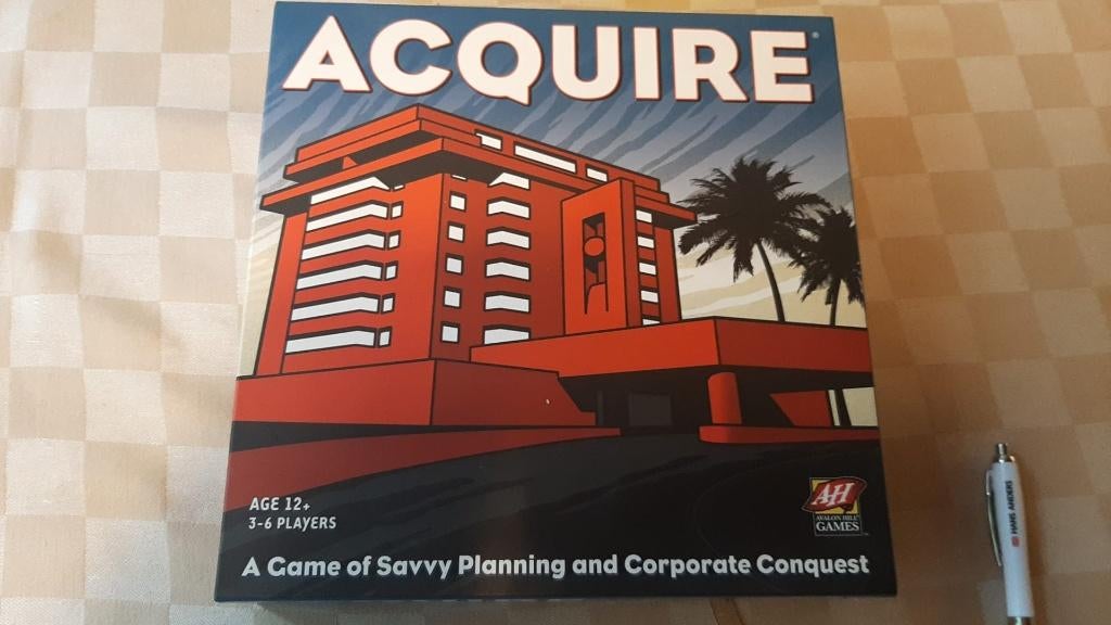jeu de plateau vintage Acquire by Avalon Hill en anglais, Trois ou quatre joueurs, Enlèvement ou Envoi, Comme neuf