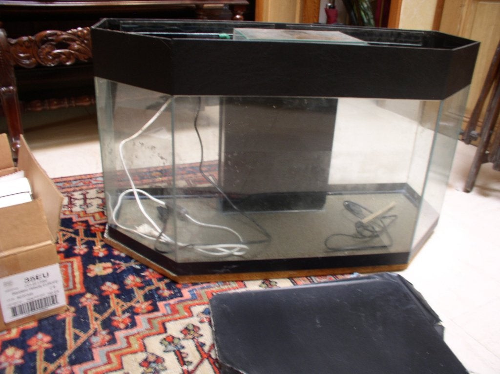 Aquarium, Ophalen, Inclusief deksel, Gebruikt