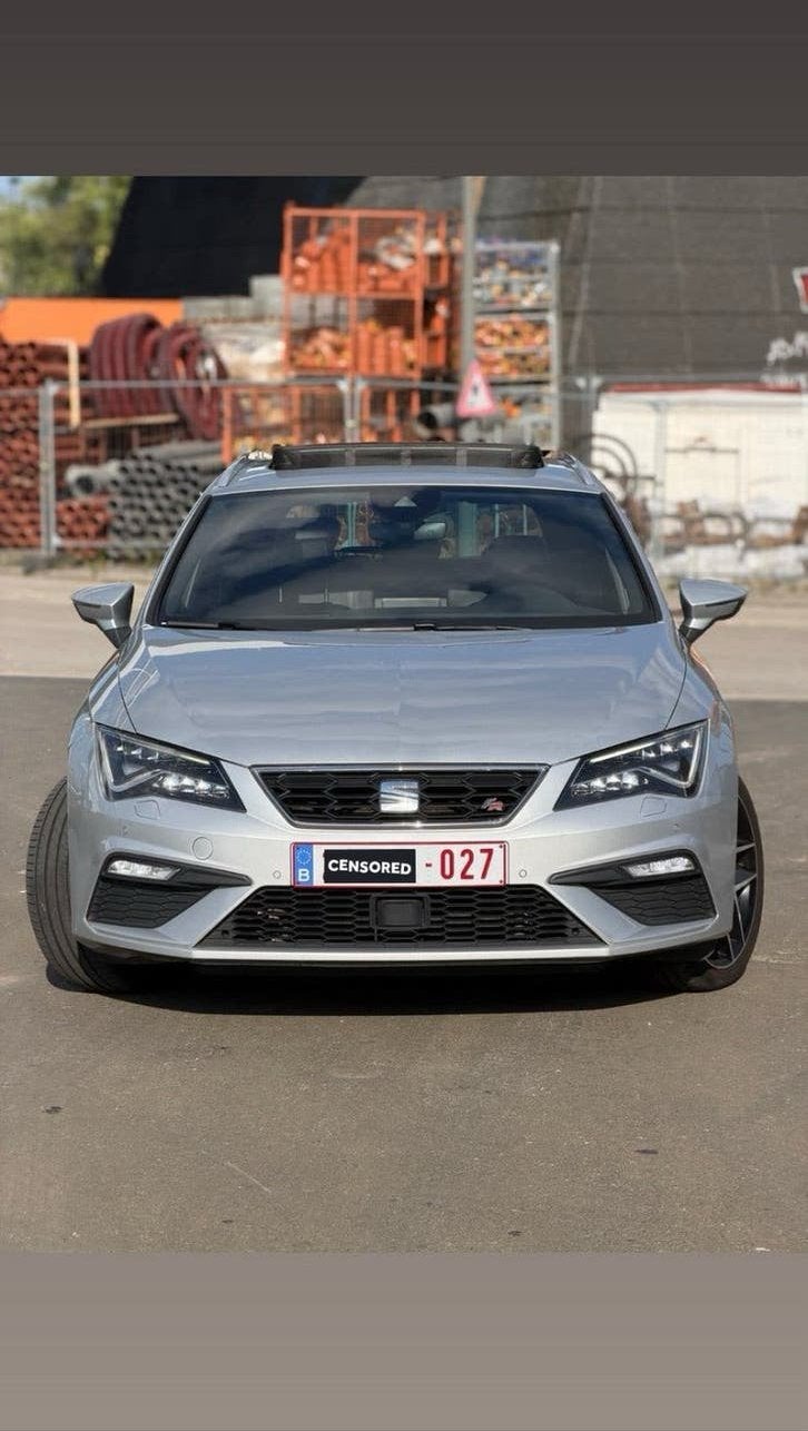 Seat Leon fr 2.0 TDI DSG 184PK✅, Autos, Seat, Argent ou Gris, Leon, Noir, 5 portes