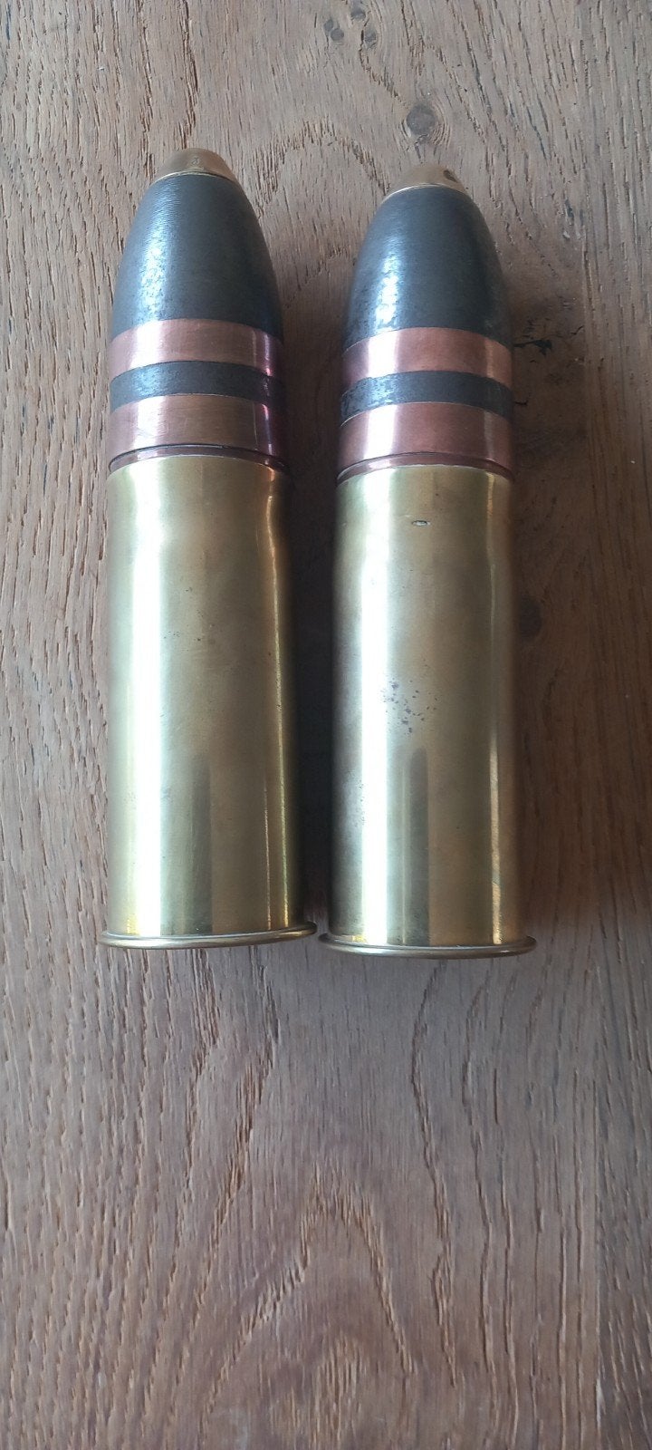 Koppel lege Duitse 37mm Marine Hulzen WO1, origineel, Verzamelen, Militaria | Algemeen, Ophalen of Verzenden, Marine