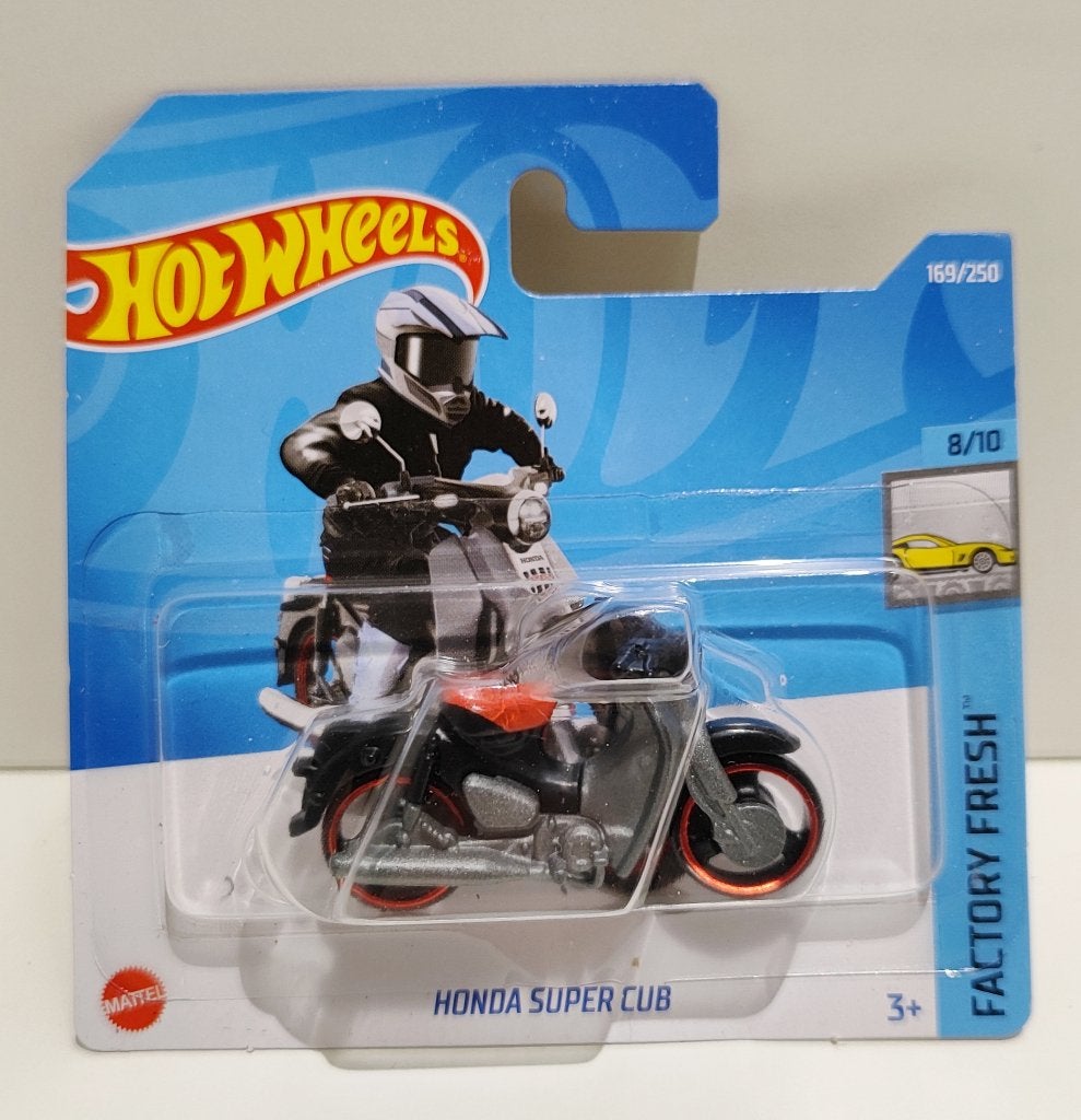 Hot Wheels Honda Super Cub Factory Fresh Zwart (2022), Enlèvement ou Envoi