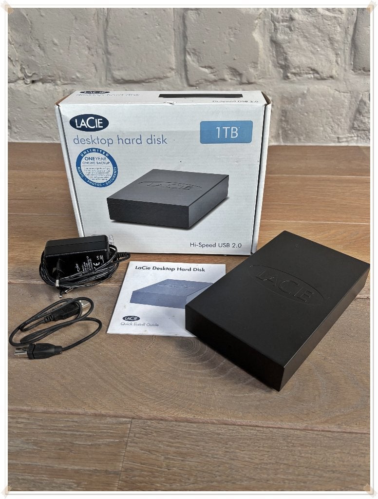 LACIE - DESKTOP HARD DISK HIGH-SPEED USB 2.0 – 1TB, Enlèvement ou Envoi, Comme neuf, Desktop, USB