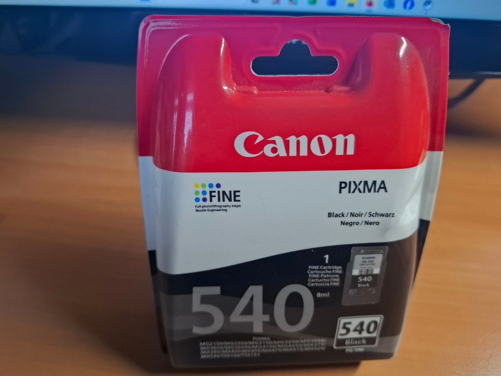 Canon PG-540, Enlèvement, Canon