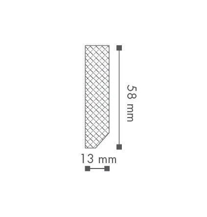 100 meter Wandlijst / Plint, Doe-het-zelf en Bouw, Plinten en Afwerking, Ophalen, Nieuw, Minder dan 100 cm, Plinten