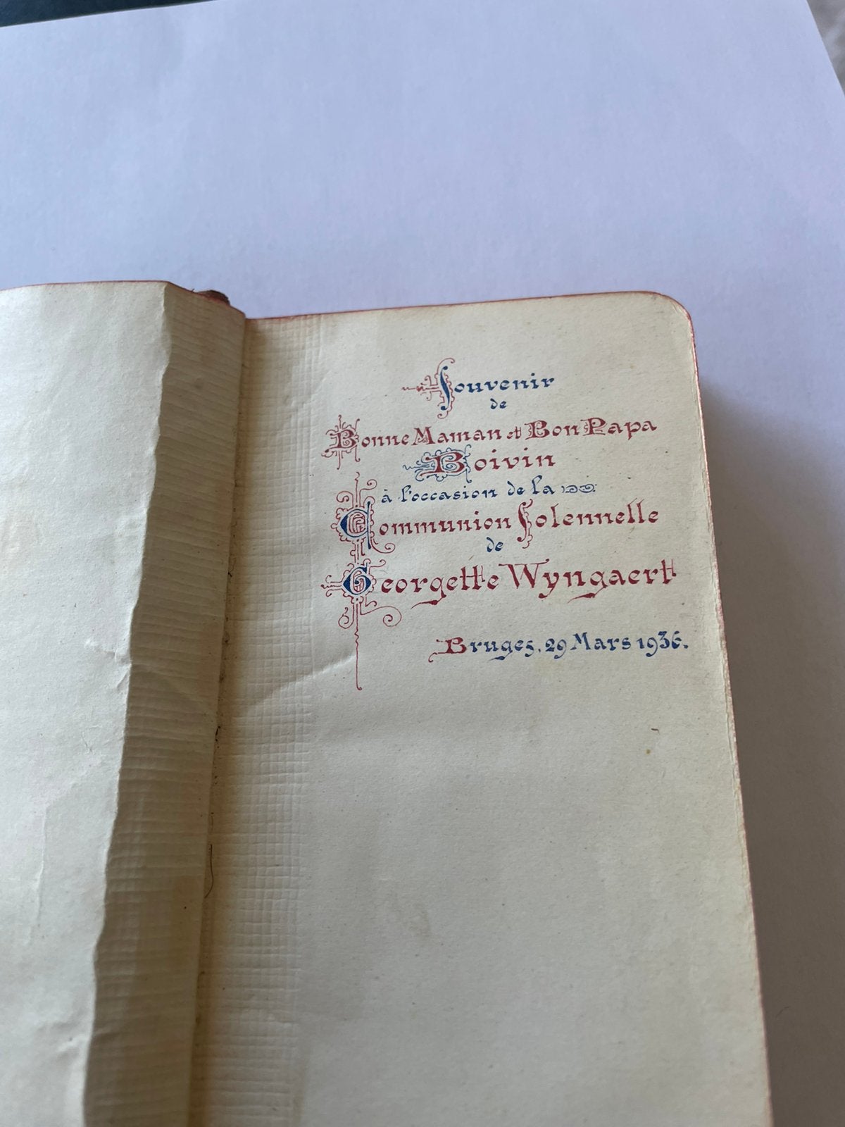 Gebeden boek, Ophalen, Zo goed als nieuw