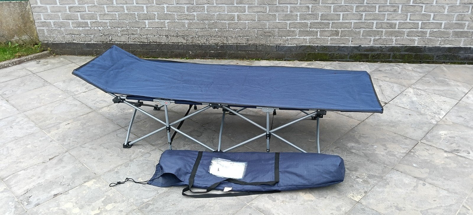 Plooibed veldbed kamperen 2 seconds. Met draagtas., Ophalen, Gebruikt