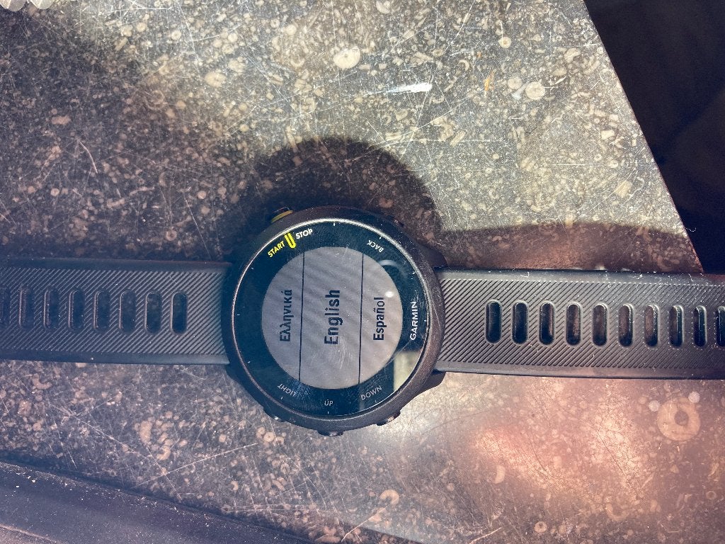 Garmin sporthorloge, Handtassen en Accessoires, Sporthorloges, Ophalen, Zo goed als nieuw, Zwart, Garmin