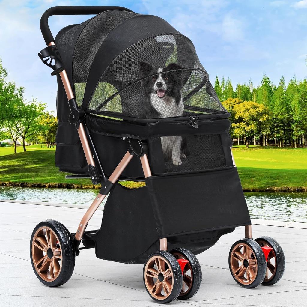 Poussette pour chien 22 kg max utilisé 1 x comme neuf, Enlèvement, Comme neuf