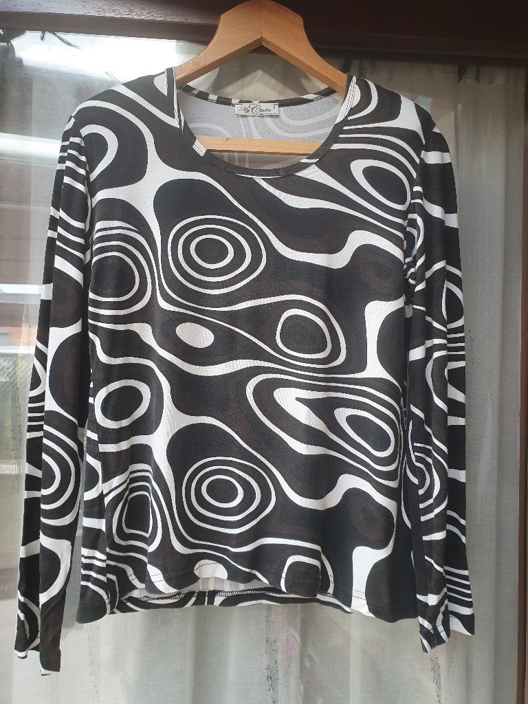 Blouse van My Claudia maat 2, Kleding | Dames, Maat 38/40 (M), Bruin, Gedragen, My Claudia