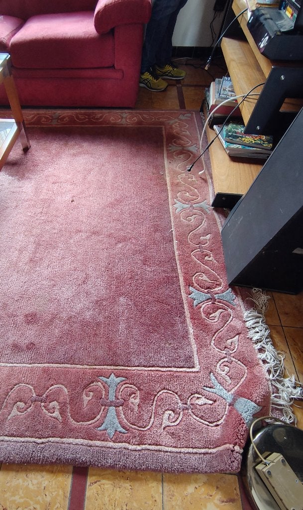 Tapis carré vintage, 200 cm ou plus, 200 cm ou plus, Rose, Carré