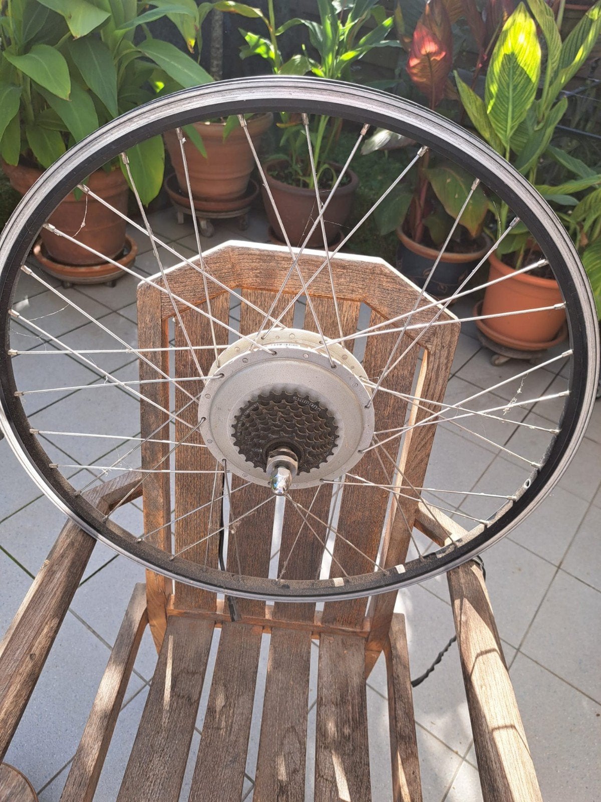 Achterwiel met motor, Ophalen, Motor