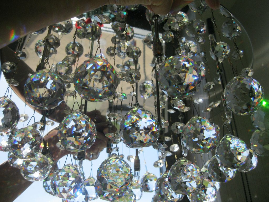prachtige SWAROVSKI KRISTALLEN DESIGN luster !!!, Enlèvement, Comme neuf