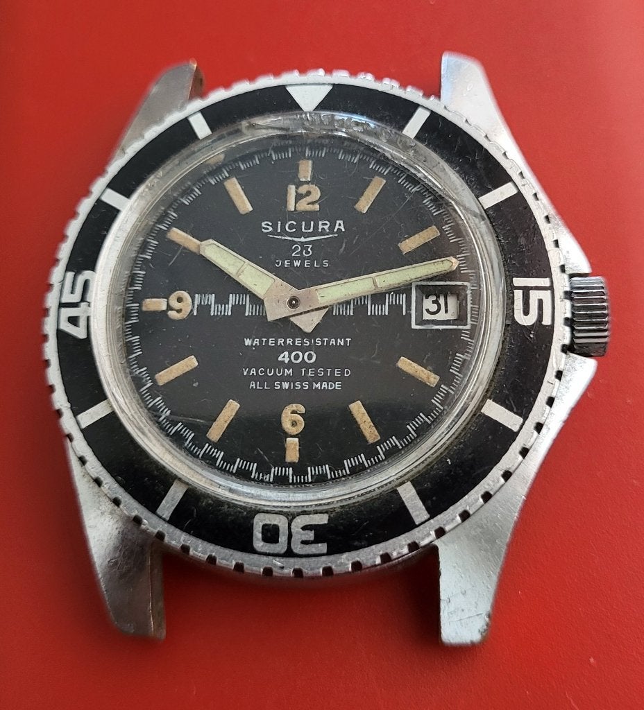 Vintage horloge, Handtassen en Accessoires, Horloges | Antiek, Ophalen, Staal, Polshorloge