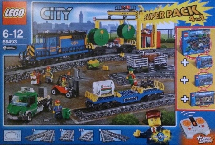 Lego 66493 City Train Super Pack 60052 60050 7499 NIEUW, Kinderen en Baby's, Speelgoed | Duplo en Lego, City, Lego, Nieuw, Ophalen of Verzenden