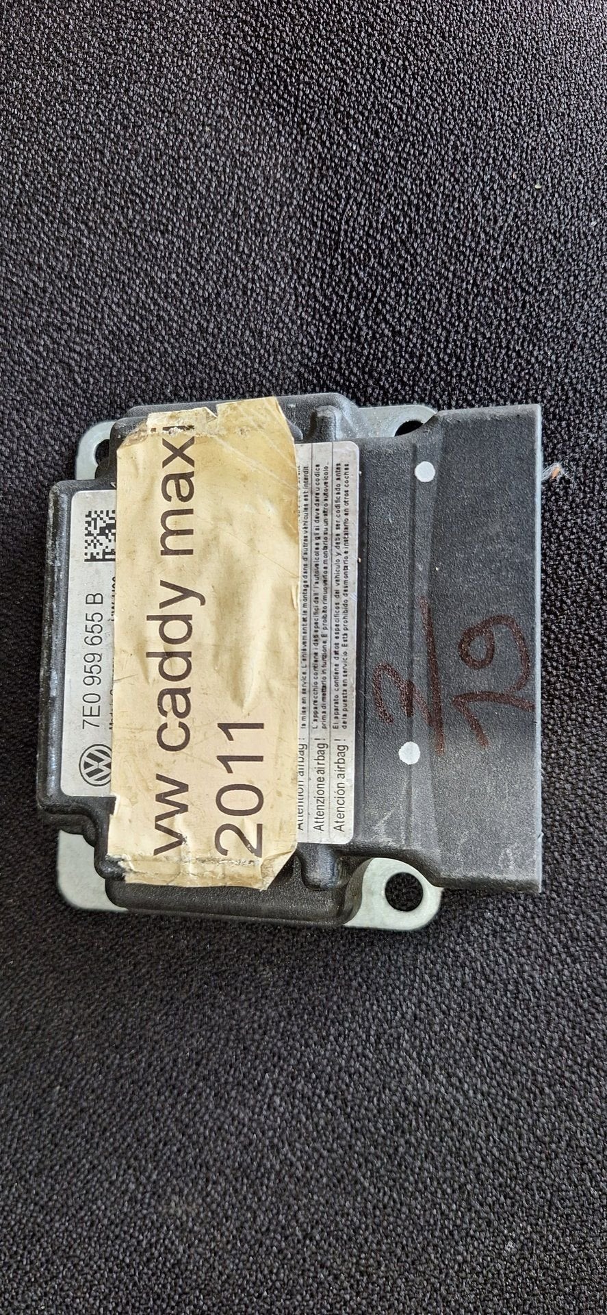 Originele Airbag Stuurmodule Computer Sensor VW Caddy Transp, Auto-onderdelen, Gebruikt, -, Volkswagen, -