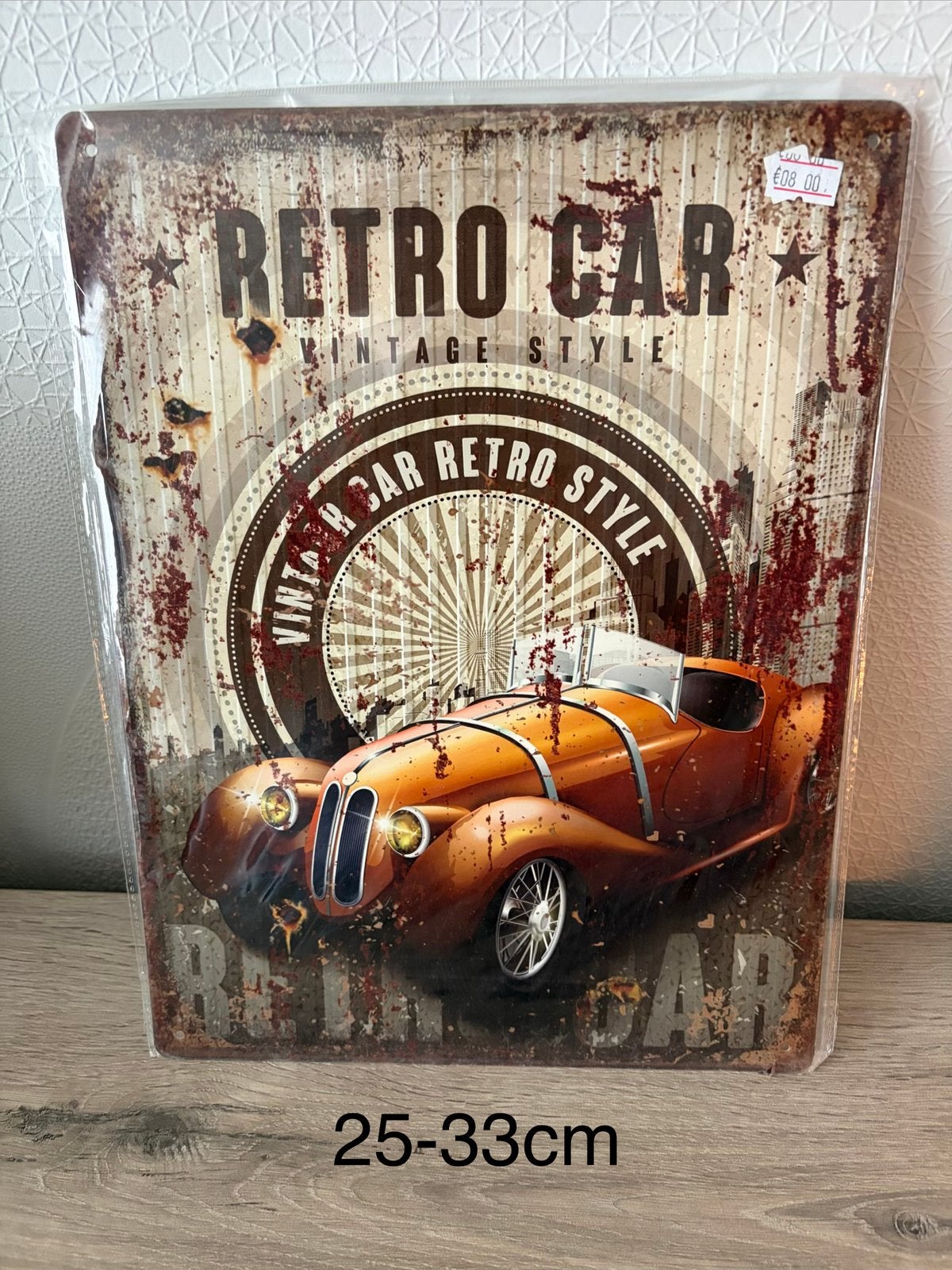 Plaque de décoration en fer rétro pour voiture vintage, Enlèvement ou Envoi, Comme neuf