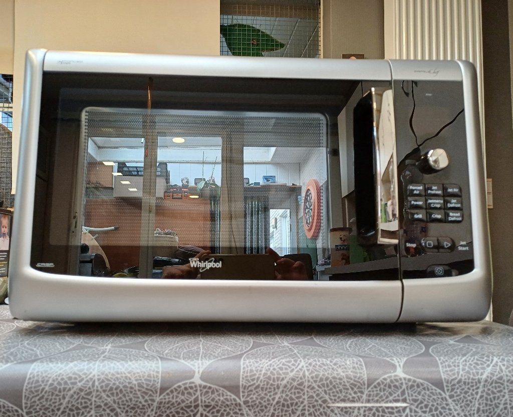 Whirlpool combi microgolfoven, Elektronische apparatuur, Ophalen, Gebruikt, Vrijstaand, Combi-microgolfoven