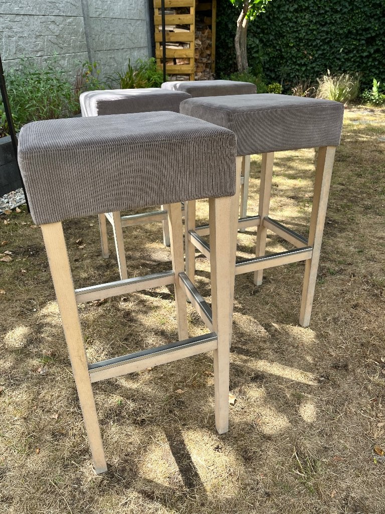 Barkrukken, Avec repose-pieds, 4 tabourets, Enlèvement, Utilisé