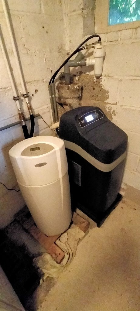 EcoWater eVOLUTION 300 Boost waterverzachter, Elektronische apparatuur, Waterontharders, Ophalen, Gebruikt, Waterontharder met zout