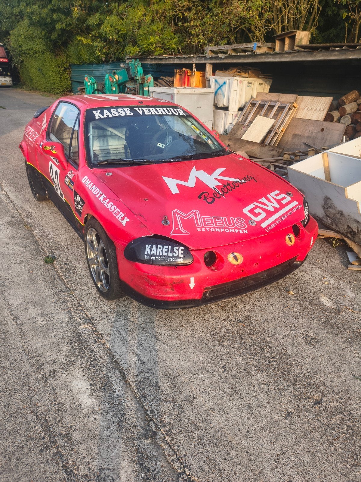 Honda CRX Del Sol VTi B16A2 Rallycross / Autocross – complee, Ophalen, Gebruikt