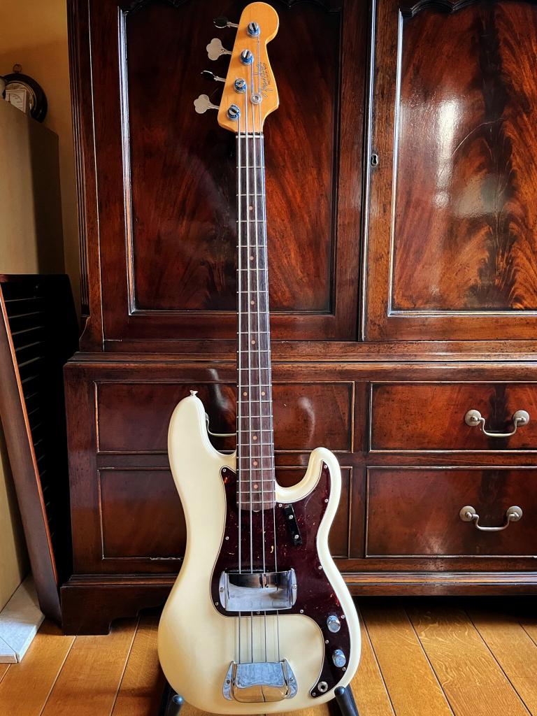 Fender "American Original '60" Precision Bass (Oly. White), Muziek en Instrumenten, Ophalen, Zo goed als nieuw, Elektrisch
