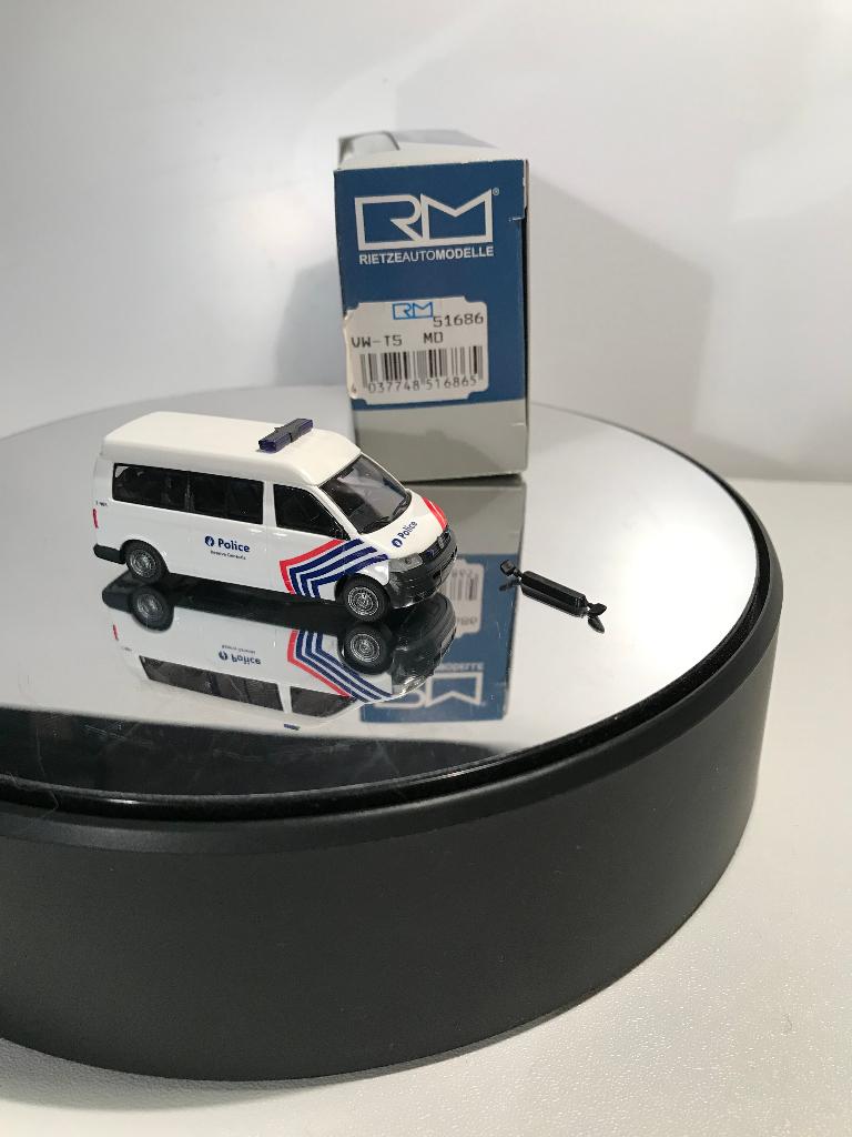 POLITIE / POLICE - VOLKSWAGEN - VW T5 - RIETZE - 1:87, Verzenden, Nieuw, Bus of Vrachtwagen, Rietze
