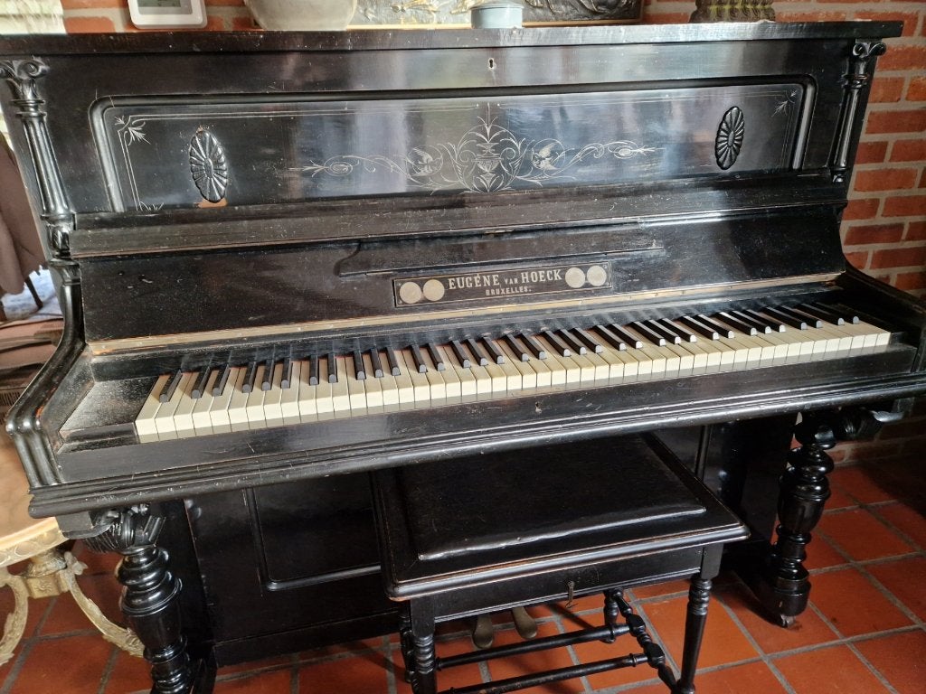 Piano, Muziek en Instrumenten, Piano's, Ophalen, Gebruikt, Zwart, Piano