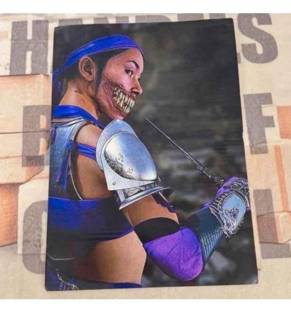 Affiche du jeu Moral Kombat Mileena Art game 43 x 30 cm, Enlèvement ou Envoi, Neuf, Rectangulaire vertical, Autres sujets/thèmes