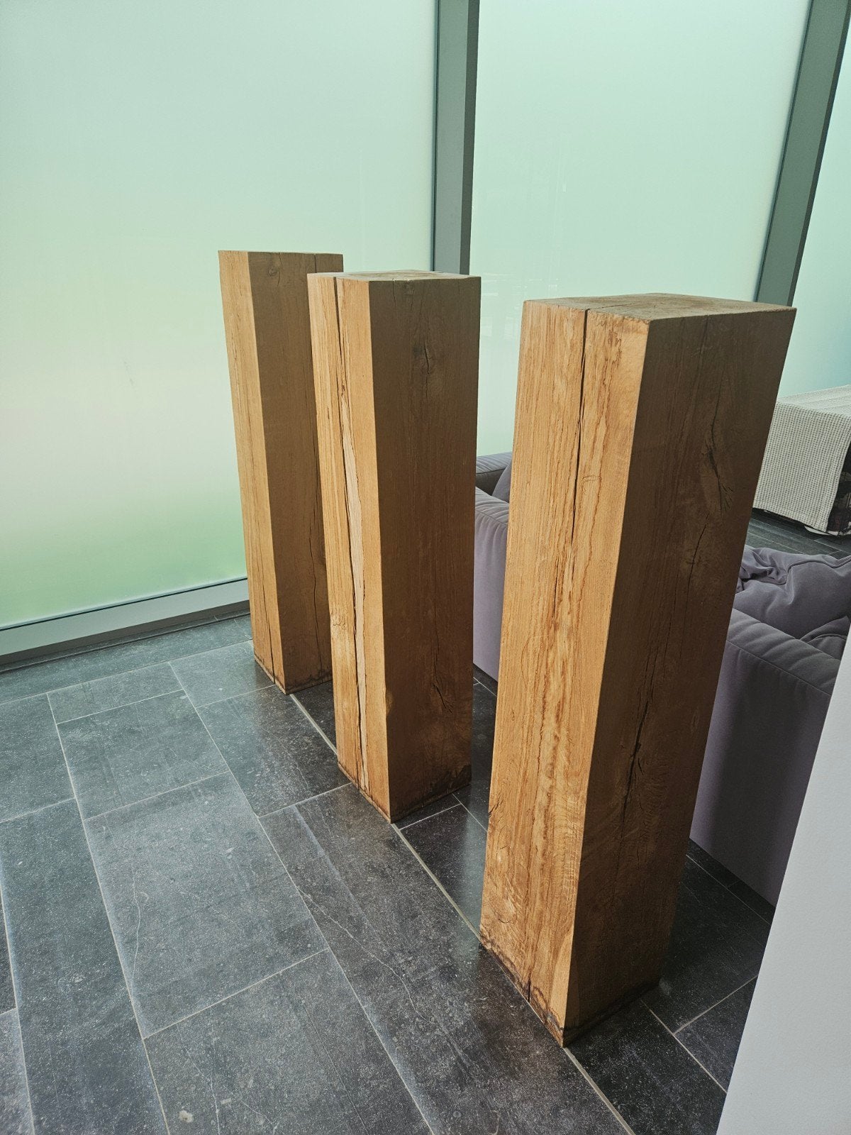 houtblokken decoratief, Ophalen