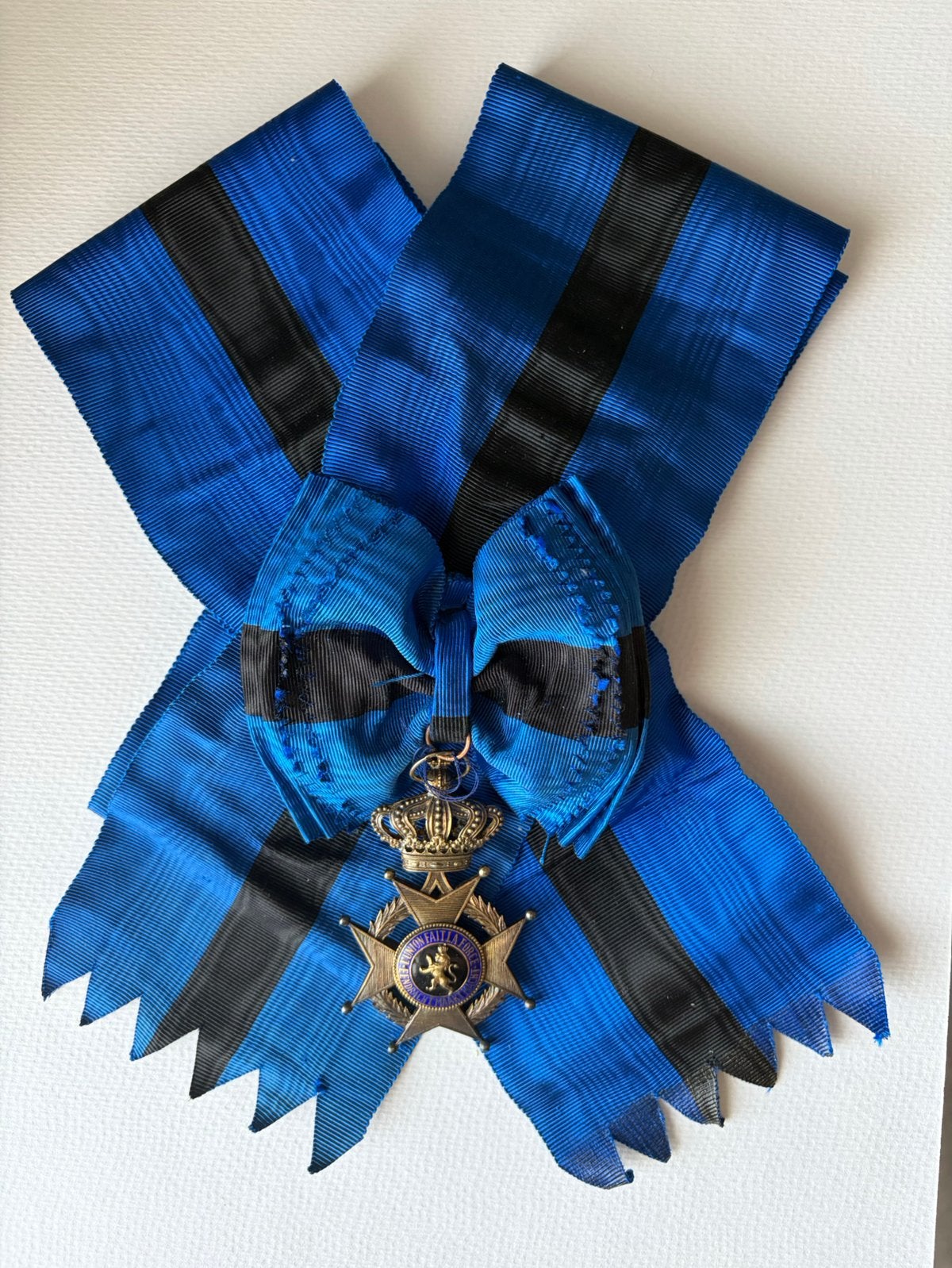 Sjerp en Groot Kruis Orde Leopold 2, Ophalen of Verzenden, Landmacht, Lintje, Medaille of Wings